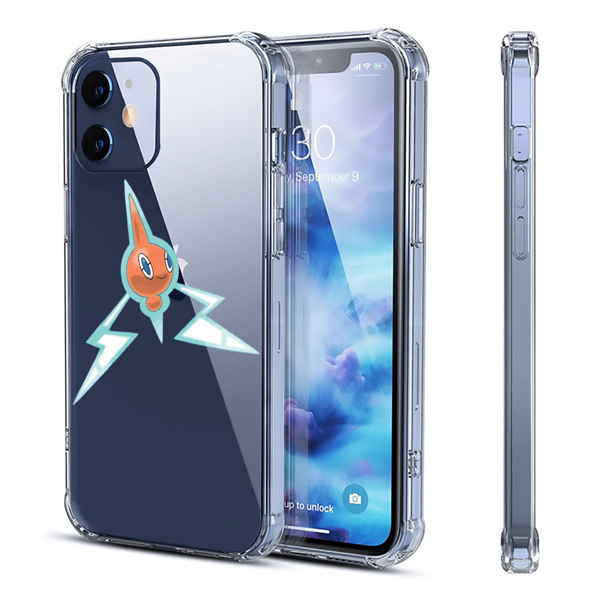 （画像用） ポケットモンスター Pokémon 【iPhone 12シリーズ対応】透明スマホケース（クリアソフトケース）